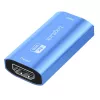 Repetidor HDMI, 20m, 8K 60Hz, HDCP 2.3, aluminio, azul