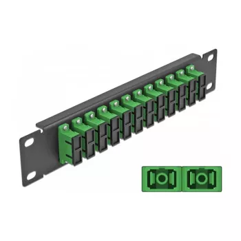 Panel de parcheo de fibra óptica DeLOCK 10