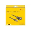 Adaptador de cable DeLOCK 61400 USB A RS-232 negro