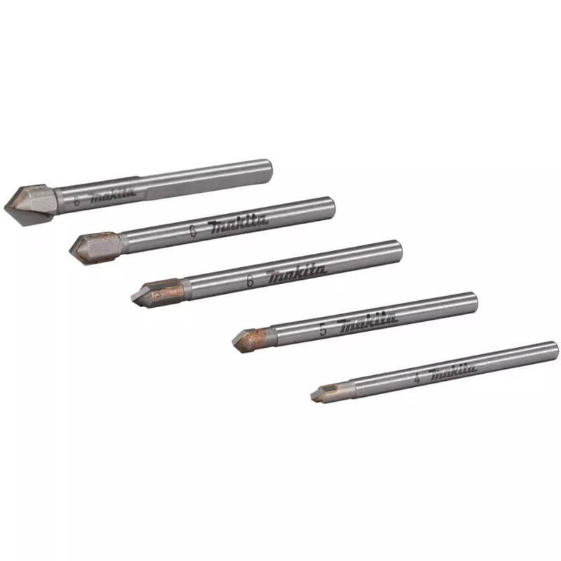 Juego de brocas Makita E-25410 para vidrio y azulejos, 5 unidades