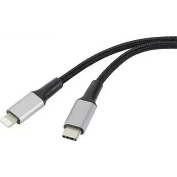 [1x conector macho USB 2.0 C - 1x conector macho Apple Lightning] 2,00 m negro (RF-4995188)