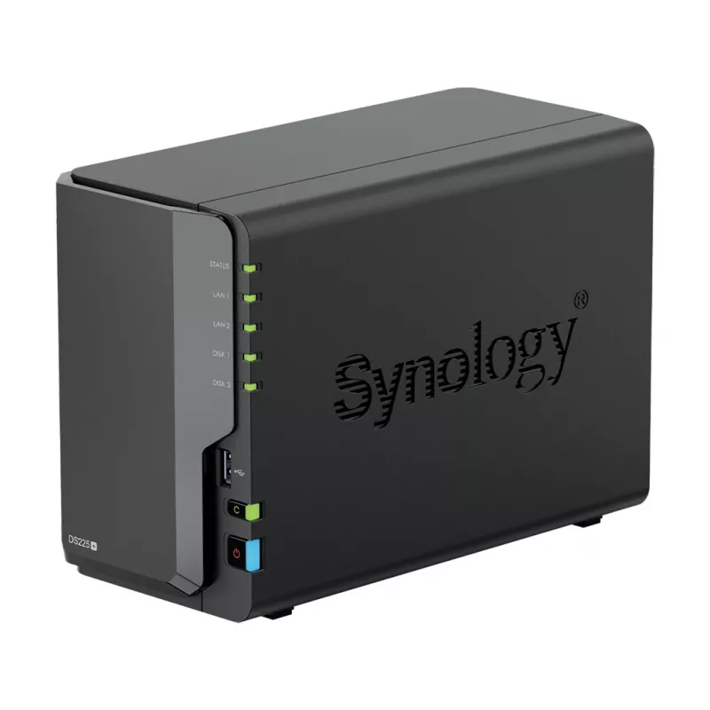 Synology DS225+ 2 Bahías NAS Sobremesa Intel® Celeron® J4125 2 GB DDR4 Synology DSM Negro – solo Synology HDD