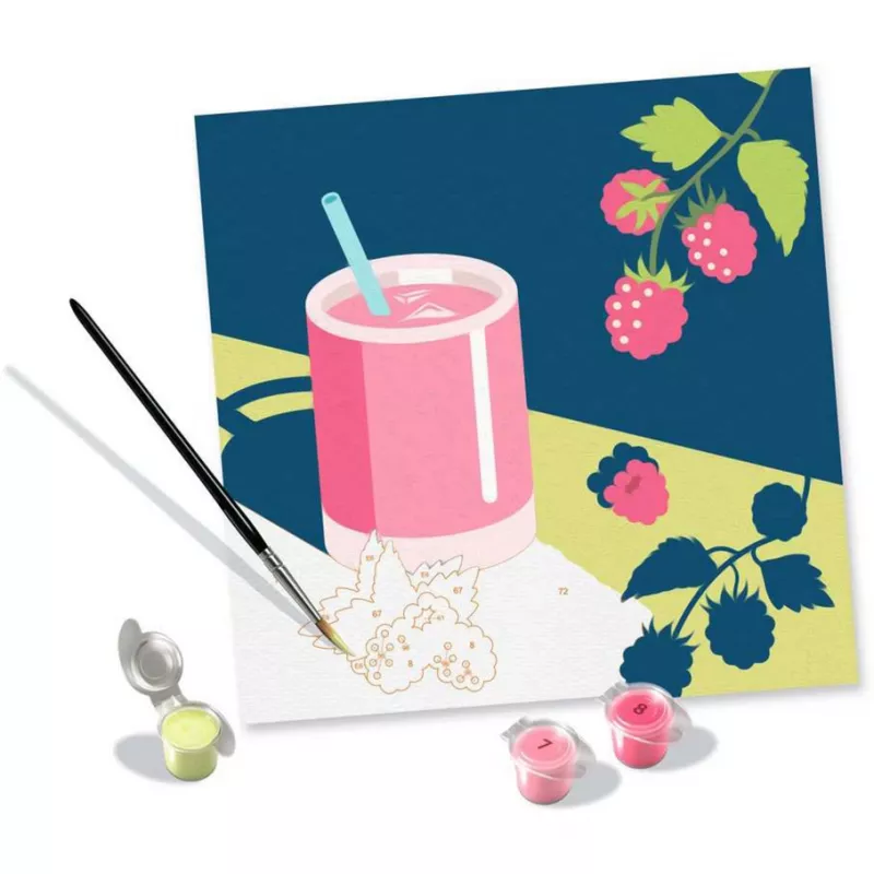 Set de pintura Ravensburger CreArt — Mocktail Raspberry (25562) set creativo