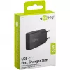 Goobay cargador rápido USB-C™ PD GaN delgado (30 W) negro