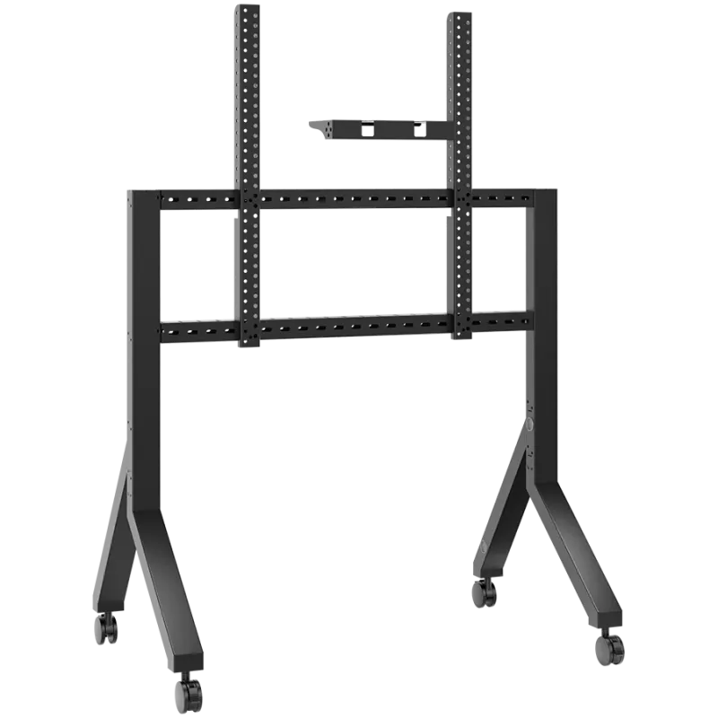 Soporte móvil para TV ONKRON TS2081-B para televisores de 70–110 pulgadas, negro, soporte de suelo de acero con ruedas, capacidad de carga 125 kg, VESA 200x200–1000x800