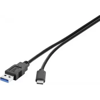 Cable USB Renkforce RF-3241264 0,15 m USB 3.2 Gen 1 (3.1 Gen 1) USB A USB C negro (RF-3241264)