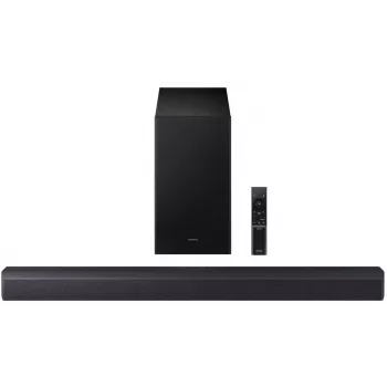 Barra de sonido Samsung HW-B450F/EN 2.1 canales Bluetooth con subwoofer inalámbrico, 300 W RMS, Dolby Audio, ARC