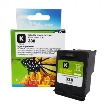 Static Control Compatible Hewlett-Packard 338 (C8765EE) Negro, 450 pág.