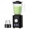 Batidora de vaso Camry CR 4088, 1800 W, jarra de cristal de 1,5 l, negro piano