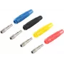 Set de conectores banana ShiverPeaks BS56215-SET — Set de conectores banana, multicolor (azul, amarillo, negro, rojo)