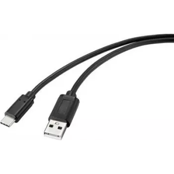 Renkforce RF-4695144 cable USB 2 m USB 2.0 USB A USB C negro (RF-4695144)