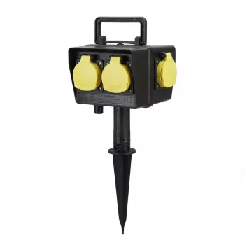 Alargador de corriente Bachmann 394.182 2 m 4 tomas Schutzkontakt para exterior negro