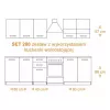 Topeshop KUCHNIA SET 200 BIEL conjunto de muebles de cocina/comedor