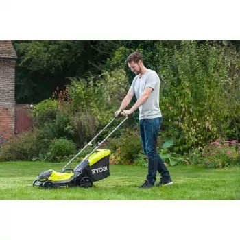 Ryobi OLM1833B Cortacésped de empuje a batería negro, verde