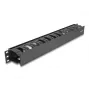 Panel de gestión de cables DeLOCK 19 pulgadas 67021 negro plástico 1U