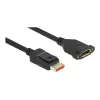Cable de extensión DisplayPort Panel-Mount DeLOCK 87095 8K 60 Hz 1 m