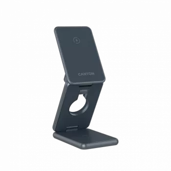Cargador inalámbrico plegable CANYON OnCharge 309 15W 3en1 metal