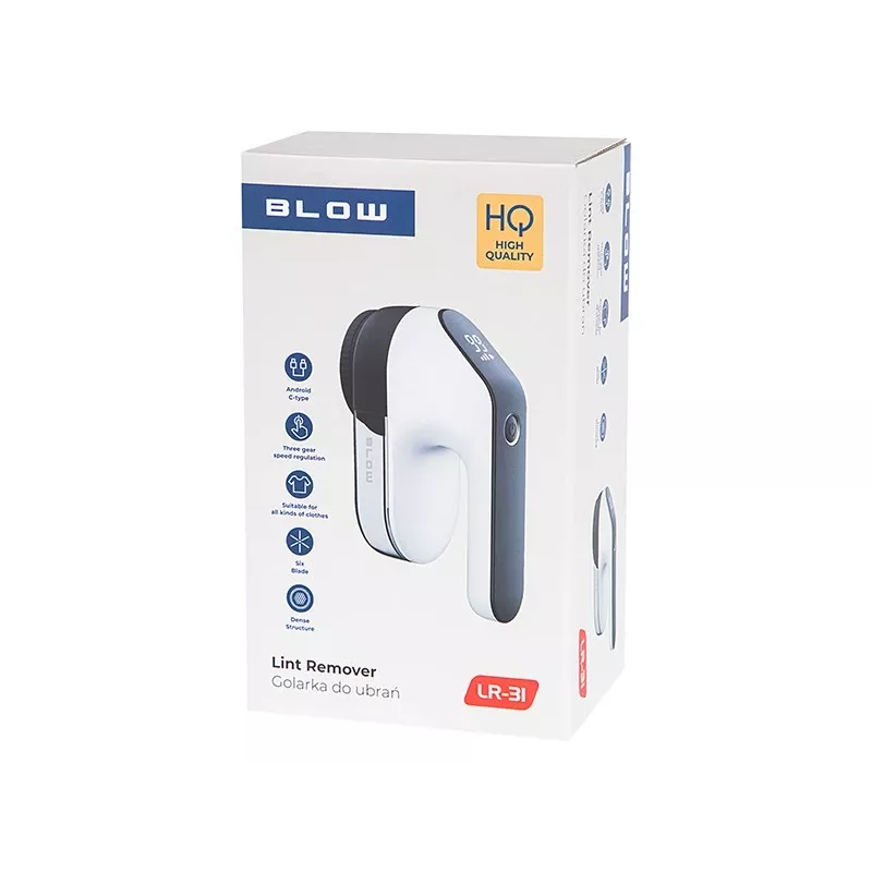 Quitapelusas BLOW 44-400 recargable, quitapelusas inalámbrico para ropa y tapicería