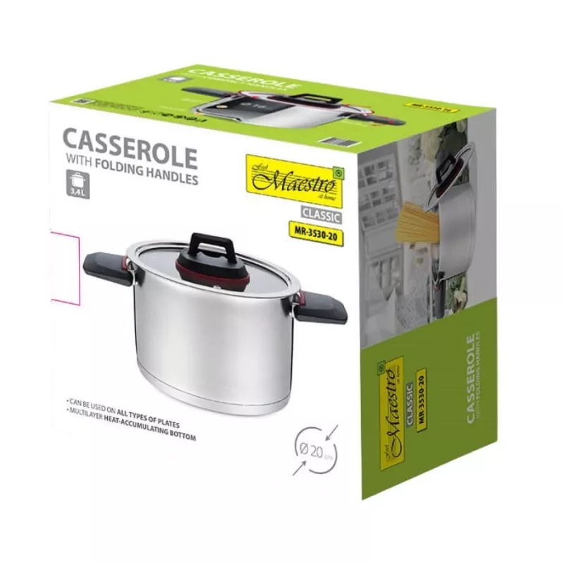 Olla Maestro MR-3530-20 con asas plegables 3,2 l