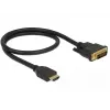 Adaptador de cable de vídeo DeLOCK 85651 0,5 m HDMI tipo A DVI negro