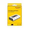 Conmutador de audio DeLOCK 88061 negro gris 3,5 mm entrada salida