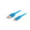 Cable USB-A a USB-C LANBERG CA-USBO-22CU-0005-BL, USB 2.0, 0,5 m, azul, macho–macho