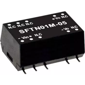 Fuente de alimentación MEAN WELL SFTN01N-05 1W 5V entrada 21,6–26,4V