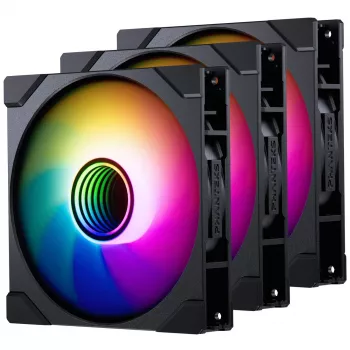 Ventilador de caja PHANTEKS M25G2-140 D-RGB Reverse Blade 140mm pack de 3 Negro
