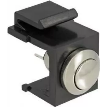 Conector de cable Keystone DeLOCK 86402 LED negro acero inoxidable