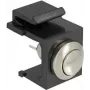 Conector de cable Keystone DeLOCK 86402 LED negro acero inoxidable