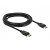 Delock - Cable DisplayPort - DisplayPort (M) a DisplayPort (M) - 3 m - con bloqueo - negro