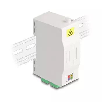 Caja de conexión de fibra óptica DeLOCK 88097 SC simplex blanca