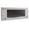 Teclado USB con cable SBOX K-103 US negro — distribución US, conexión USB