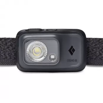 Linterna frontal Black Diamond Cosmo 350-R, 350 lm, IP67, recargable por USB, 1500 mAh, roja