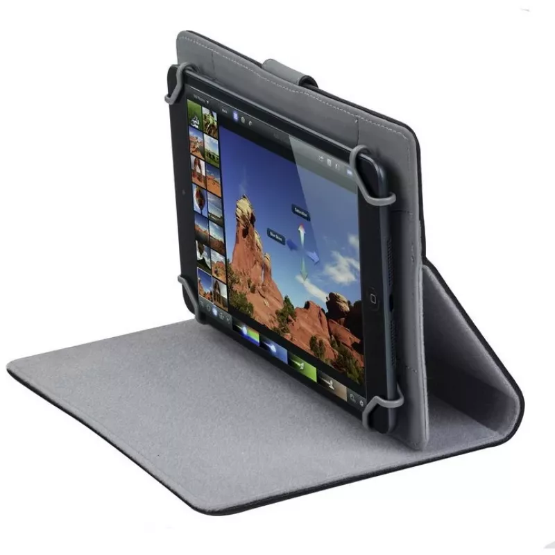 Rivacase Orly 3017 funda tipo libro para tableta 10,1 pulgadas (25,6 cm), piel sintética PU, negra