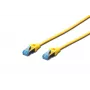 Cable de red Digitus CAT 5e SF/UTP cable de parcheo RJ45 5m amarillo