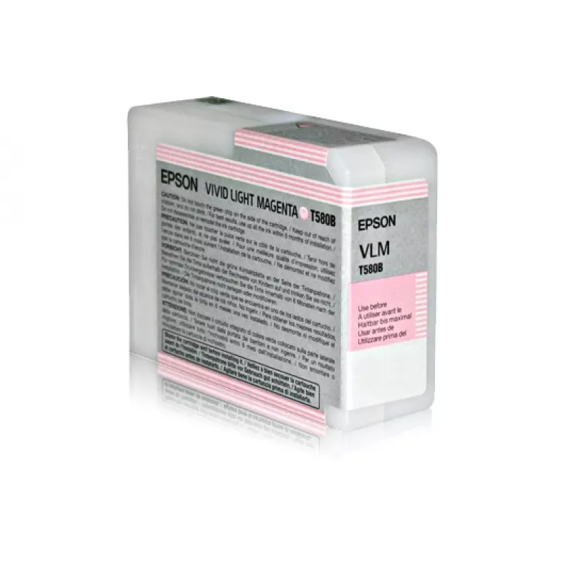 Epson Singlepack Vivid Light Magenta T580B00, Vivid light Magenta, tinta pigmentada, 80 ml, 1 ud.
