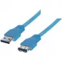 Cable USB ShiverPeaks 1,8 m USB 3.2 Gen 1 USB A azul
