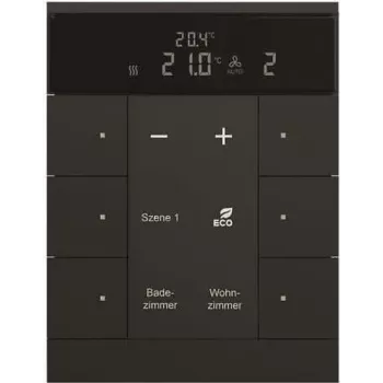 Busch-Jaeger Dispositivo HLK 6 canales, BE, negro, mate SBR/U6.0.11-885 (2CKA006330A0040)