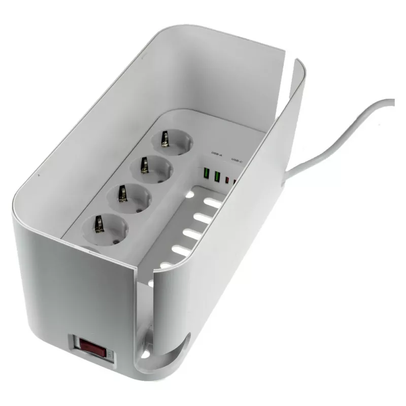 Regleta RealPower PowerBox 522 1,5 m 5 tomas AC interior blanca