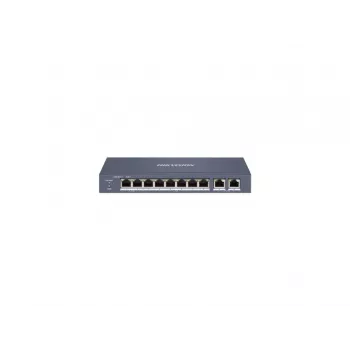 Hikvision DS-3E1310HP-EI Switch Fast Ethernet Smart PoE de 8 puertos