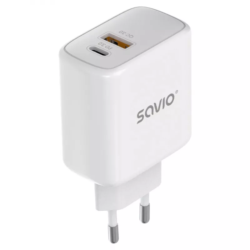 Savio LA-12 cargador para dispositivos móviles universal blanco AC carga rápida interior