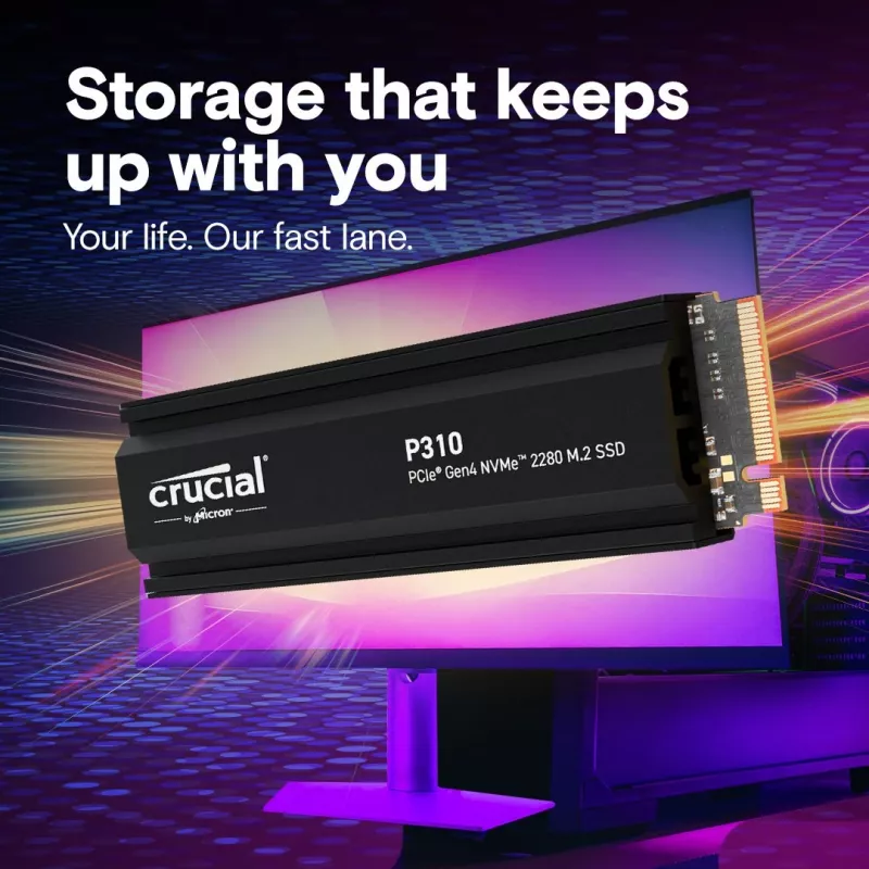 Unidad SSD Crucial 1 TB M.2 PCI Express 4.0 NVMe P310
