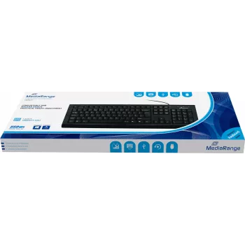 MediaRange MROS101 - teclado - USB - QWERTY - GB - negro (MROS101UK)