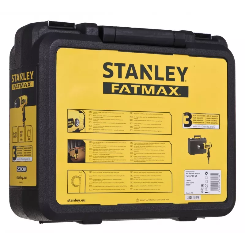 Pistola de aire caliente Stanley 2000W FME670K-QS