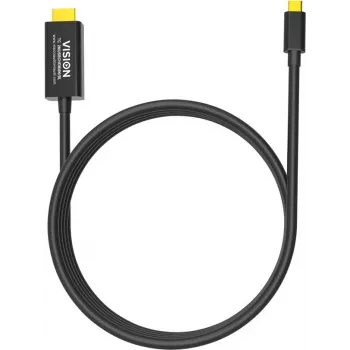 Cable para móvil Vision TC 2MUSBCHDMI8K/BL negro 2 m USB-C
