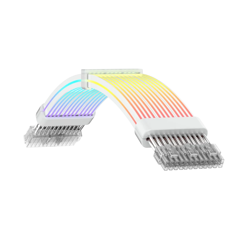 Gamemax cable alargador de fuente de alimentación VGA 3x8PIN-W, blanco