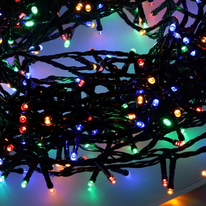 Guirnalda de luces LED Extralink 500 LEDs multicolor, 25 m, interior/exterior, modelo EX.73318
