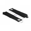 Cinta de velcro resistente DeLOCK 508x50mm negra 5 uds.