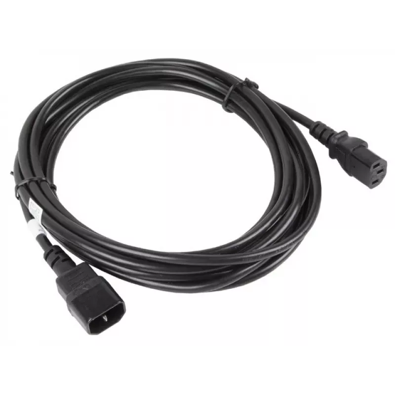 Cable de alimentación Lanberg C13-C14 VDE, 5 m distribuidor de corriente (ca-c13e-11cc-0050-bk)